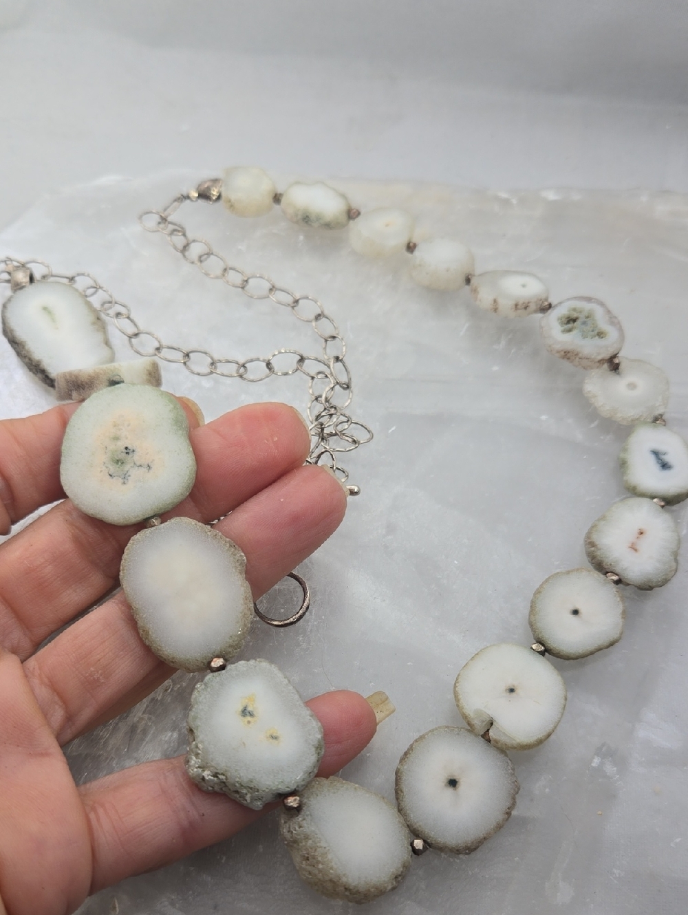 Mashka Statement Necklace Solar Quartz